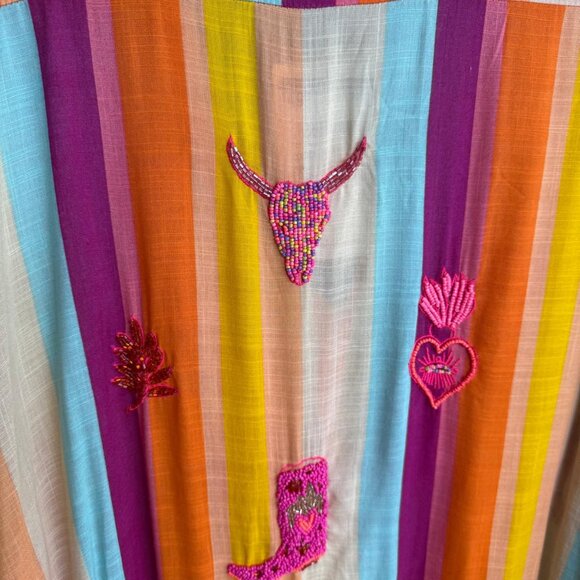 Western-style multicolored dress - Picture 3 of 4